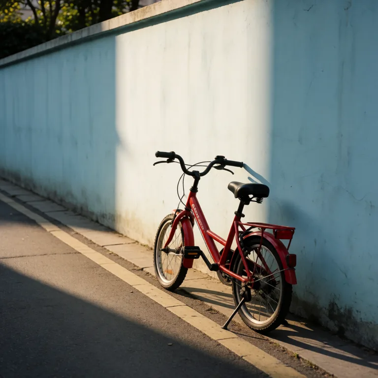 The bicycle scene at denoise 1.0: a completely new picture